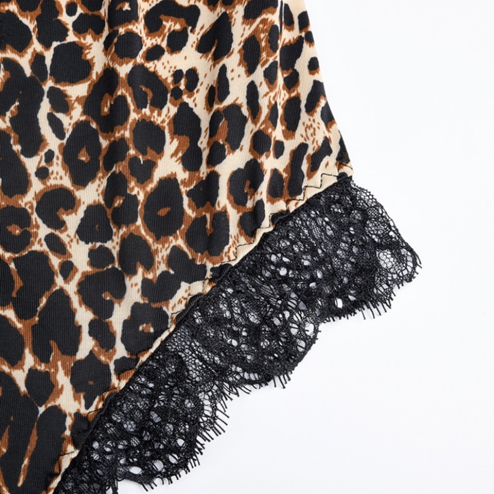 SOLD OUT Sexy Leopard Lace Lingerie Animal Print Bodysuit - Picture 7 of 9